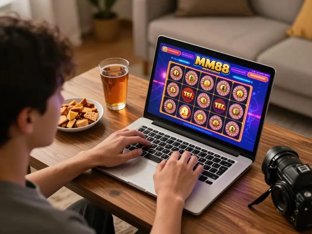 Engaging session đăng ký mm88 with an online player actively exploring slots and roulette games.