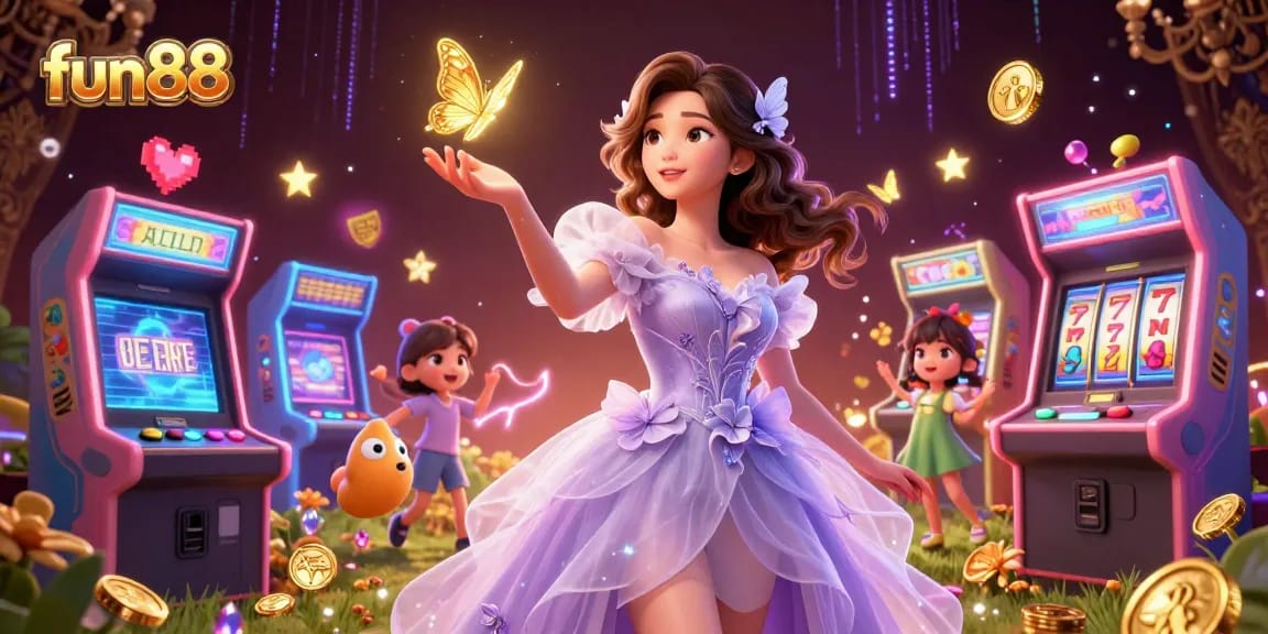Experience exhilarating fun88 gameplay with vibrant arcade themes and dazzling casino elements.