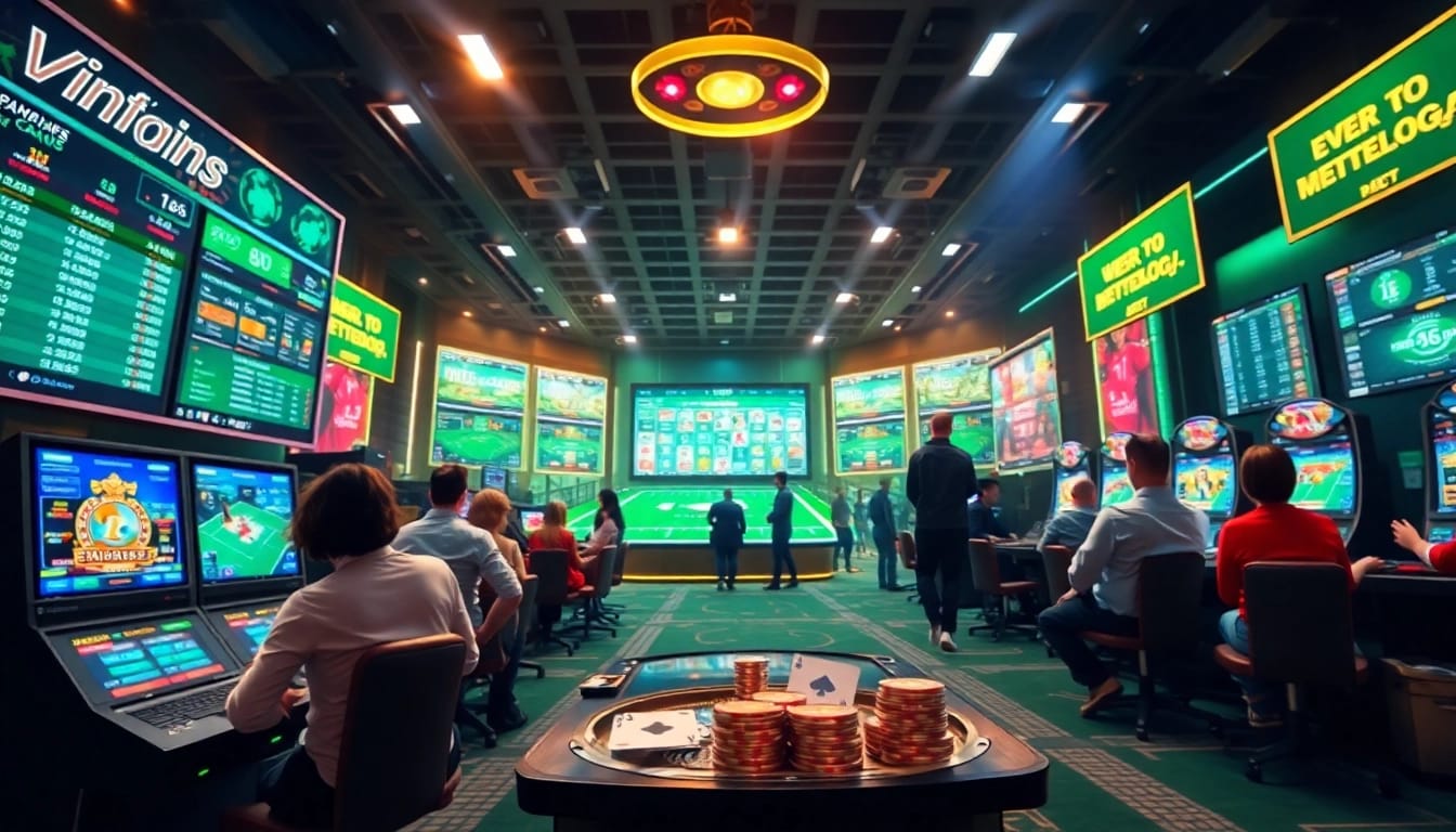 Exciting online betting scene with vin777.gb.net showcasing vibrant sports and casino games.