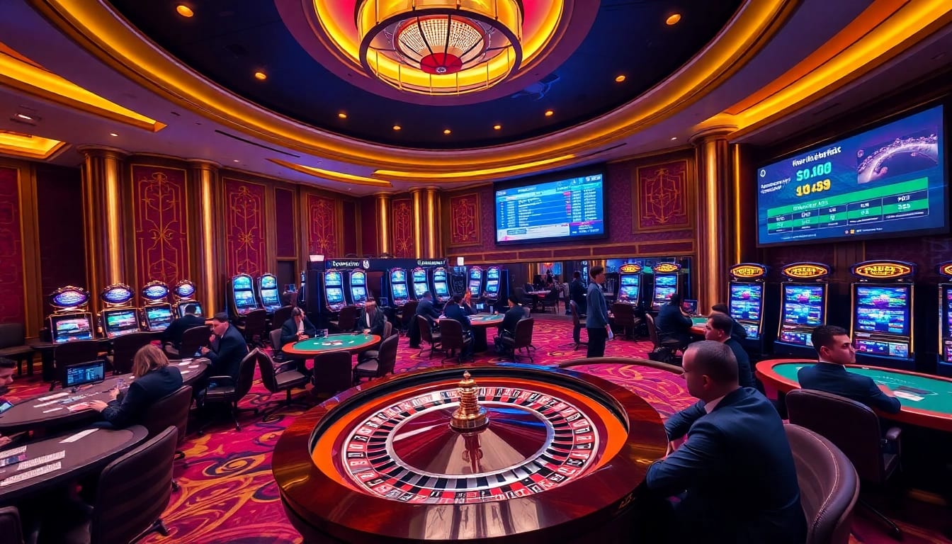 Experience the thrill of betting with games from https://mm88.observer/ in a luxurious casino setting.