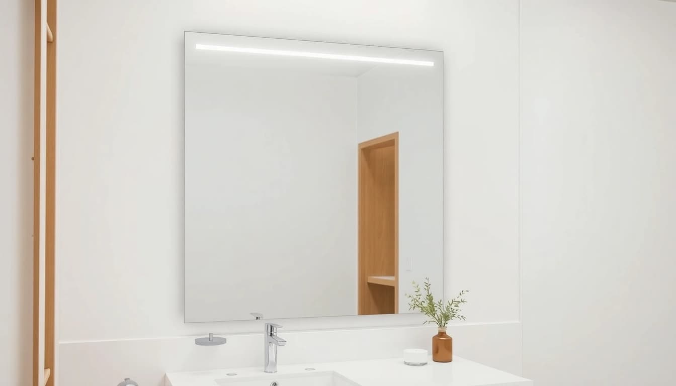 Discover the elegance of a led mirror bathroom with integrated lighting and modern aesthetics.