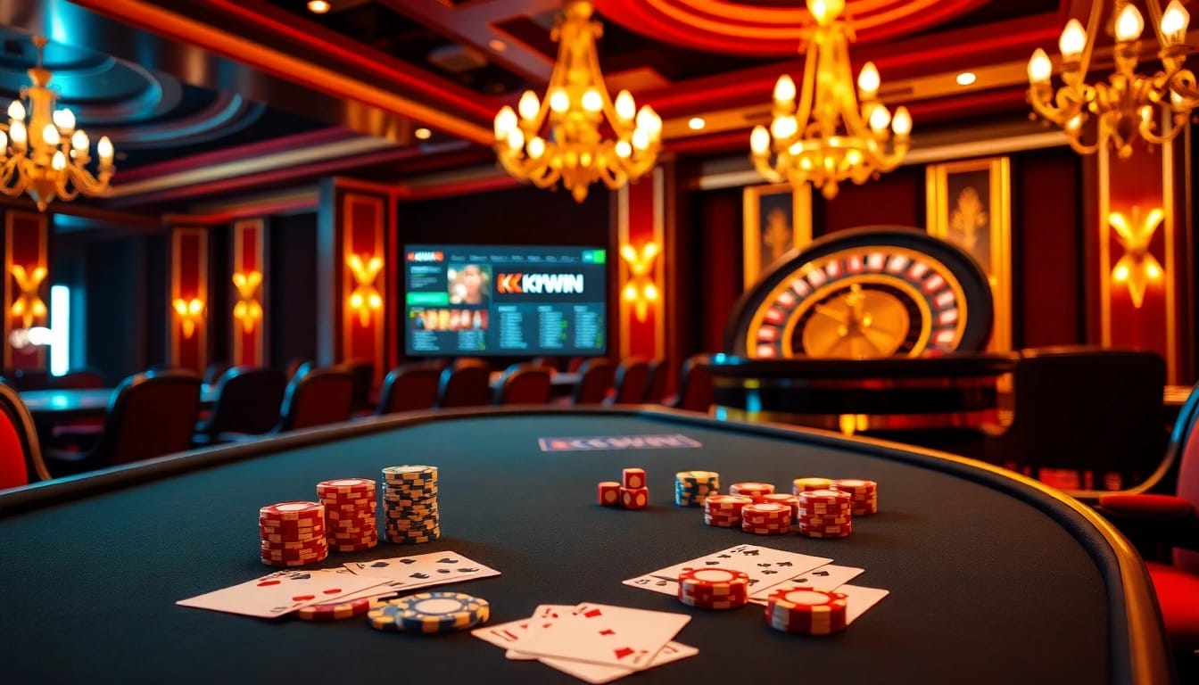 Experience the thrill at Nhà Cái KKWIN's luxurious poker and betting scene.