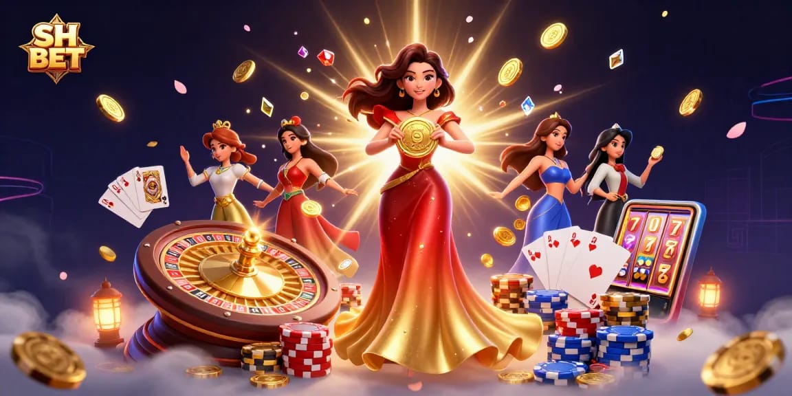 Win big at SH BET with stunning visuals and thrilling gaming elements in an immersive casino world.