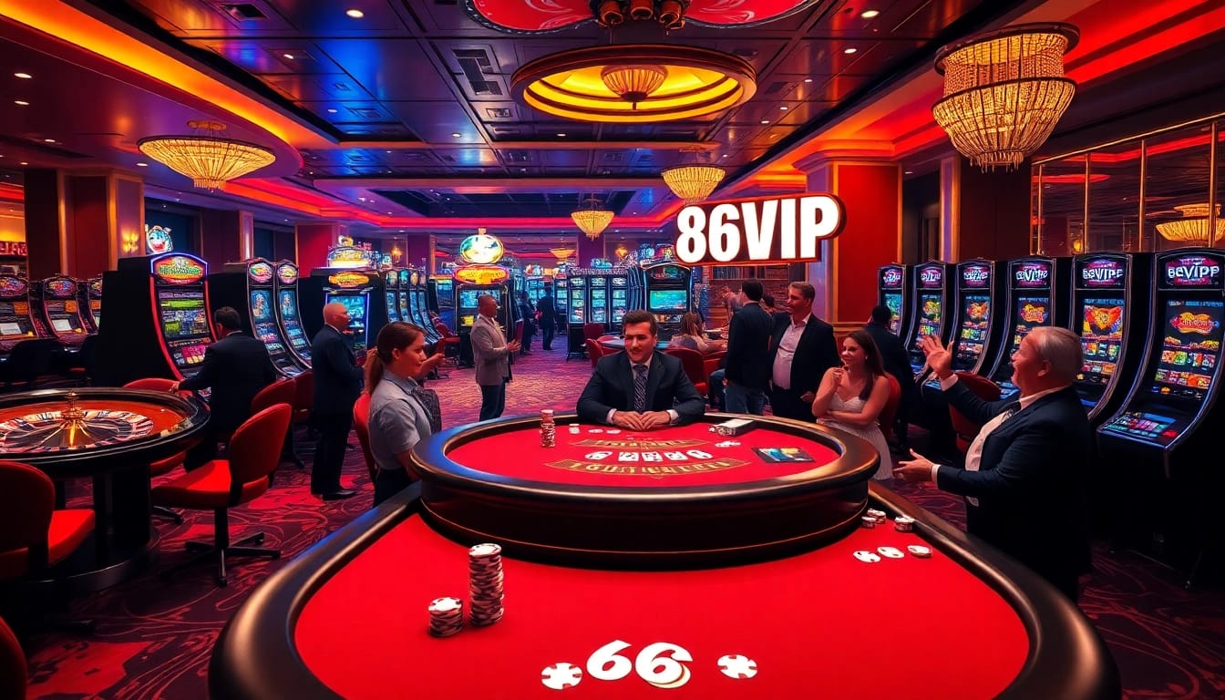 Empowered gamblers enjoying an exciting game of poker at the 68VIP casino.