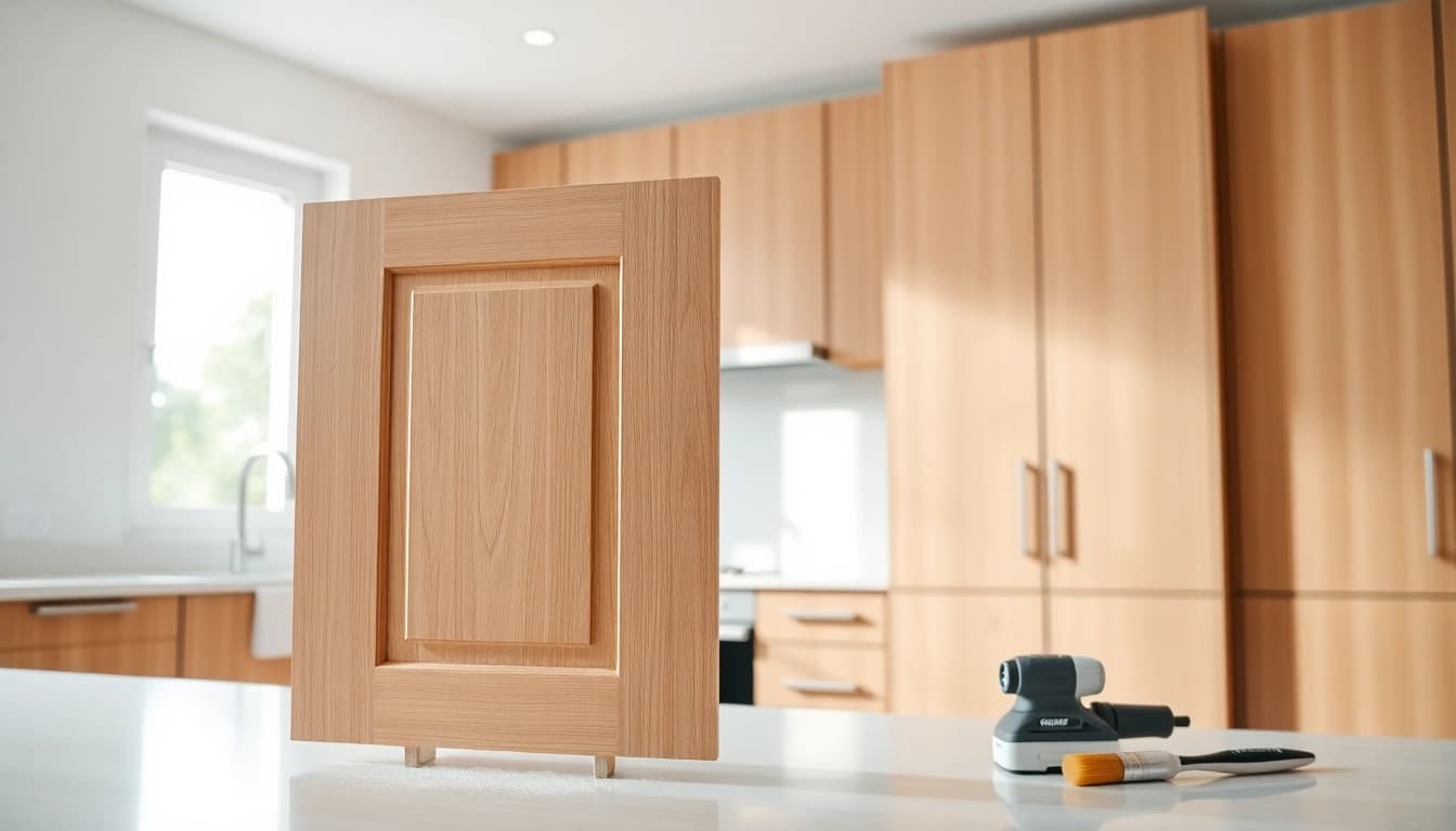 Transform your space with expert cabinet refacing Clearwater FL services, showcasing a modern kitchen upgrade.