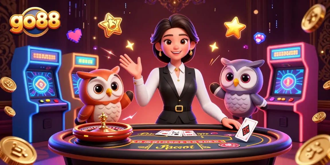 Experience exciting gameplay at go88 with charismatic dealers and vibrant gaming elements.