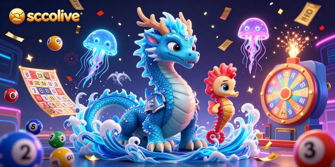 Socolive energizes gamblers with vibrant lottery-themed fantasy featuring a dragon and seahorse knight.