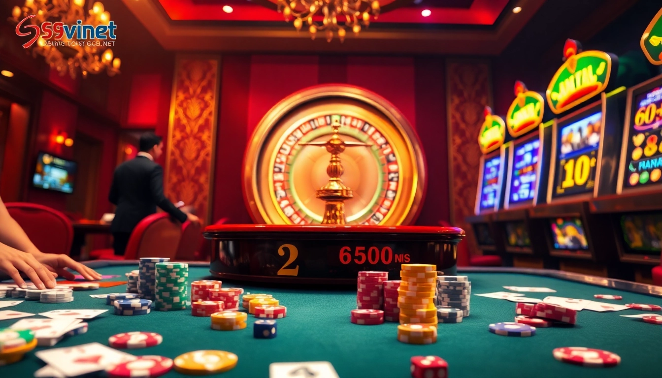 Experience the excitement of gambling at 69vn.gb.net with vibrant casino elements.