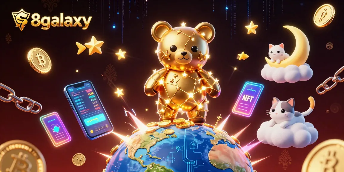 Engage with s8galaxy's vibrant 3D illustration capturing starry casino excitement with luminous tokens.