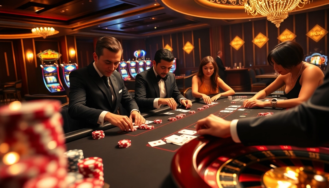 Experience the excitement of GG88 vip with luxurious casino tables and vibrant slot machines.