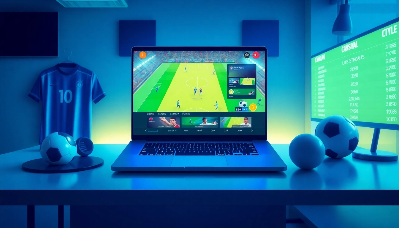 Experience the vibrant interface of joemadfan.com, showcasing live sports streaming in an exciting digital setting.