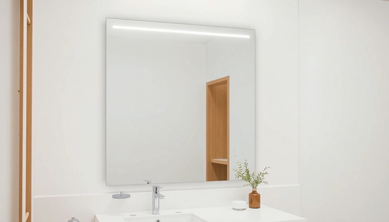 Discover the elegance of a led mirror bathroom with integrated lighting and modern aesthetics.