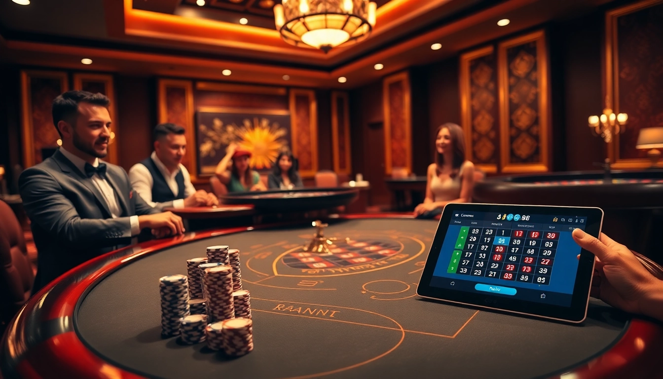 Exciting gameplay at trang chủ bj88 with vibrant blackjack table and online gambling interface.
