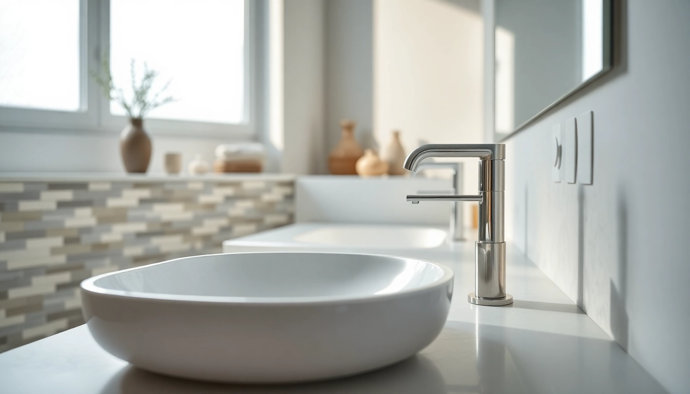 Präsentation von modernen sonni sanitär Produkten in einem eleganten Badezimmerdesign.