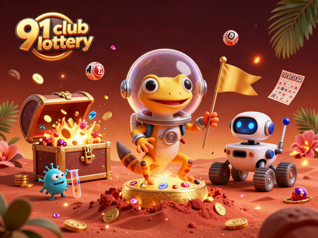 Discover exciting opportunities with the 91 club lottery in a colorful, vibrant casino scene.