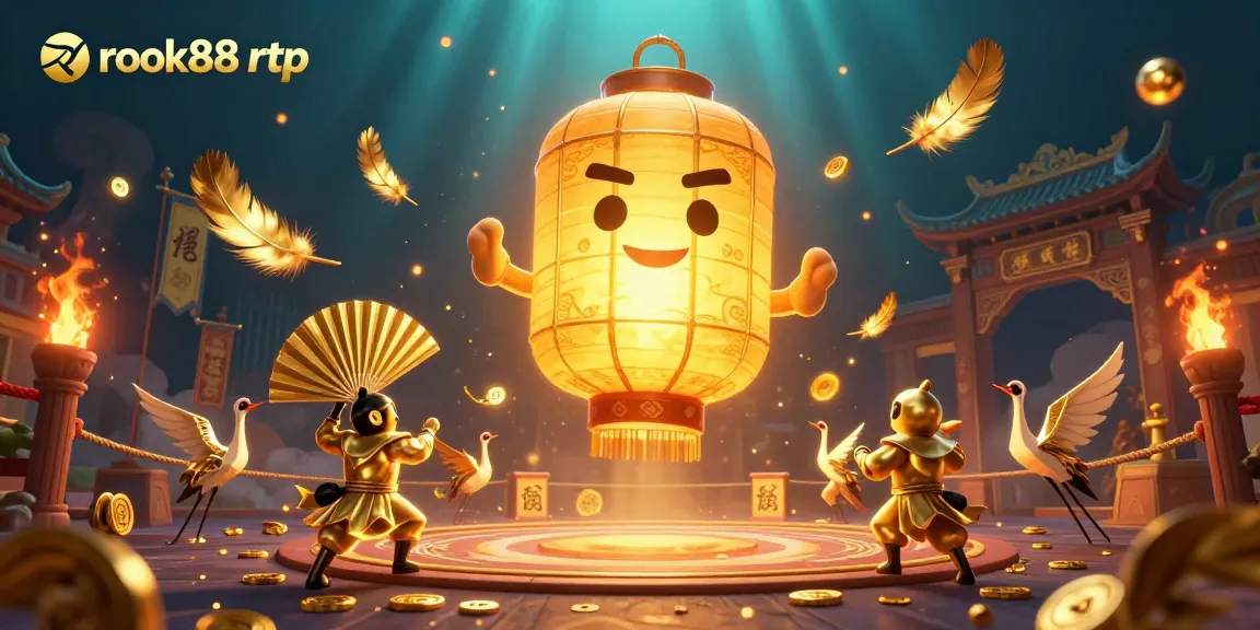 Experience the energetic vibe of gambling with rokok88 rtp, showcased through vibrant characters and dynamic casino scenes.