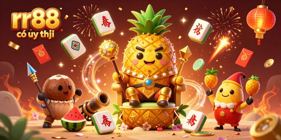 Experience exciting gaming at rr88 có uy tín with vibrant casino elements and royal characters celebrated in a digital art illustration.